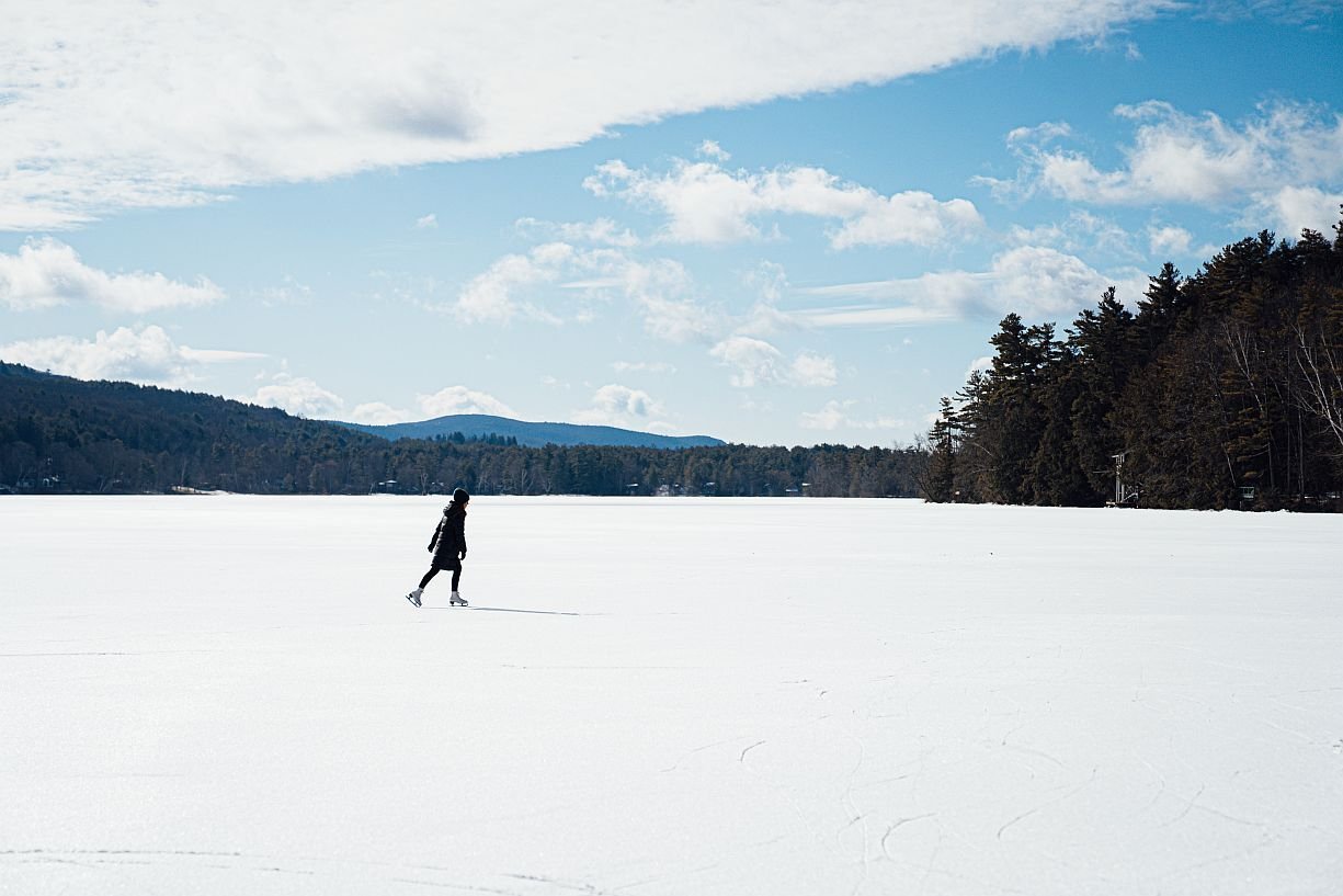 A Winter Walk Across the Ice Edge