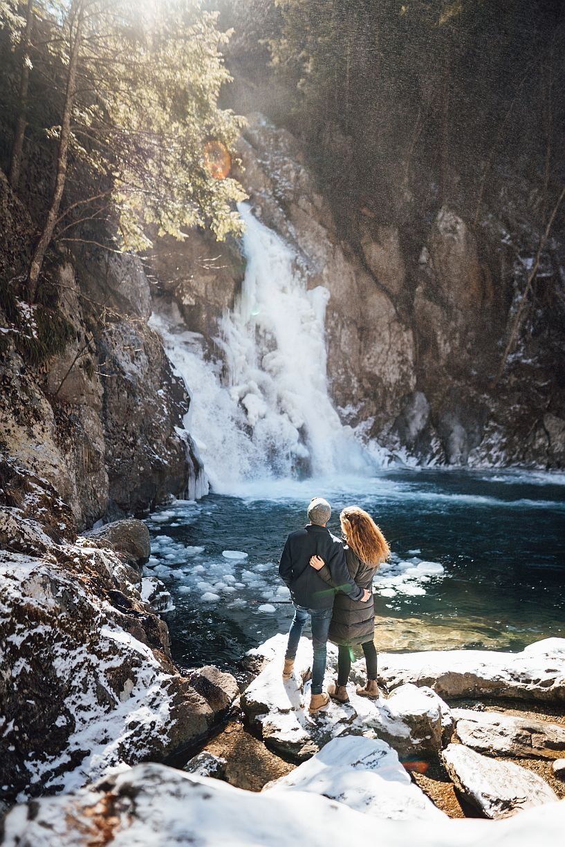 Scenic Snow-Covered Landscapes
